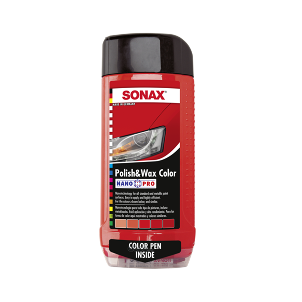 Sonax Polish+Wax Color red